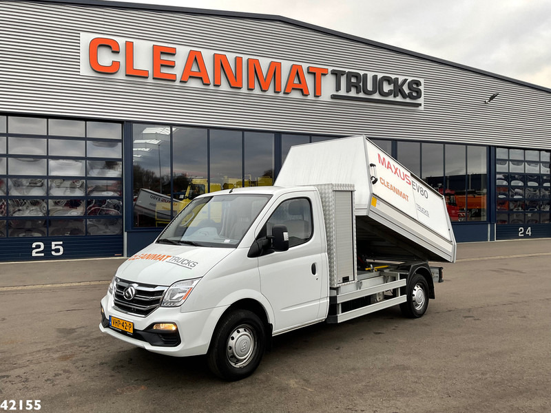 SAIC Maxus EV80 LWB Veegvuilkipper 100% elektrisch - Szemetesautó: 1 kép. SAIC Maxus EV80 LWB Veegvuilkipper 100% elektrisch - Szemetesautó: 1 kép.