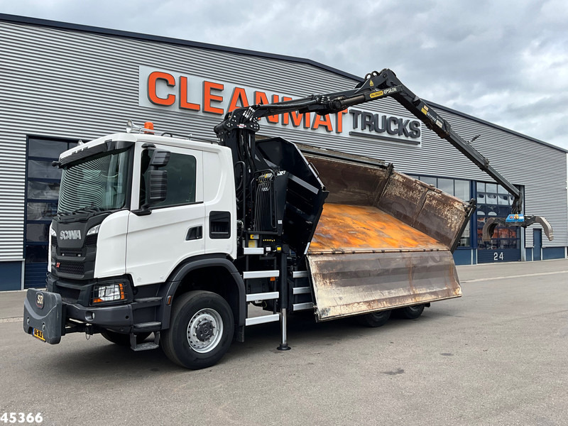 Scania G 410 6x6 Euro 6 Palfinger 17 Tonmeter Z-kraan - Billenőplatós teherautó, Darus autó: 2 kép. Scania G 410 6x6 Euro 6 Palfinger 17 Tonmeter Z-kraan - Billenőplatós teherautó, Darus autó: 2 kép.