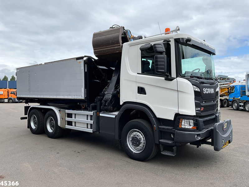 Scania G 410 6x6 Euro 6 Palfinger 17 Tonmeter Z-kraan - Billenőplatós teherautó, Darus autó: 5 kép. Scania G 410 6x6 Euro 6 Palfinger 17 Tonmeter Z-kraan - Billenőplatós teherautó, Darus autó: 5 kép.