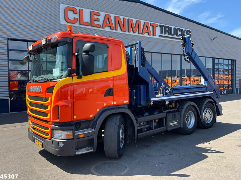 Scania G 440 6x2 Meiller 16 Tons portaalarmsysteem - Konténerszállító: 1 kép. Scania G 440 6x2 Meiller 16 Tons portaalarmsysteem - Konténerszállító: 1 kép.