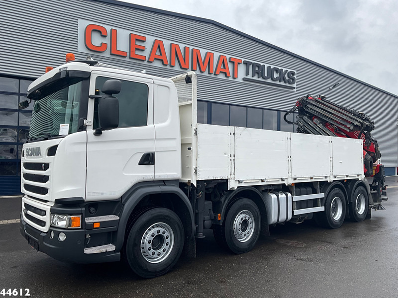 Scania G 450 8x4 Euro 6 Fassi 66 Tonmeter laadkraan + Fly-jib Just 176.555 Km! - Darus autó: 2 kép. Scania G 450 8x4 Euro 6 Fassi 66 Tonmeter laadkraan + Fly-jib Just 176.555 Km! - Darus autó: 2 kép.