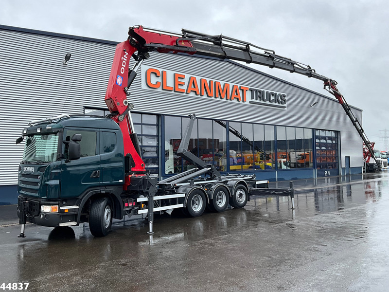 Scania G480 8x4 HMF 60 Tonmeter laadkraan + Fly-jib - Horgos rakodó teherautó, Darus autó: 1 kép. Scania G480 8x4 HMF 60 Tonmeter laadkraan + Fly-jib - Horgos rakodó teherautó, Darus autó: 1 kép.