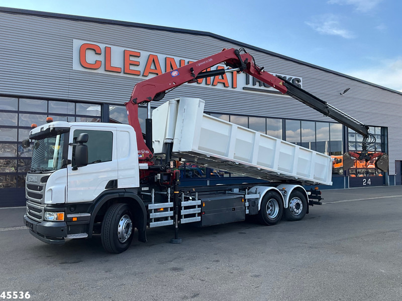 Scania P 340 Euro 6 CNG HMF 25 Tonmeter laadkraan Just 72.852 km! - Billenőplatós teherautó, Darus autó: 1 kép. Scania P 340 Euro 6 CNG HMF 25 Tonmeter laadkraan Just 72.852 km! - Billenőplatós teherautó, Darus autó: 1 kép.