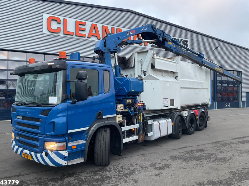 Scania P 360 8x2 Hiab 21 Tonmeter laadkraan - Horgos rakodó teherautó, Darus autó: 1 kép. Scania P 360 8x2 Hiab 21 Tonmeter laadkraan - Horgos rakodó teherautó, Darus autó: 1 kép.