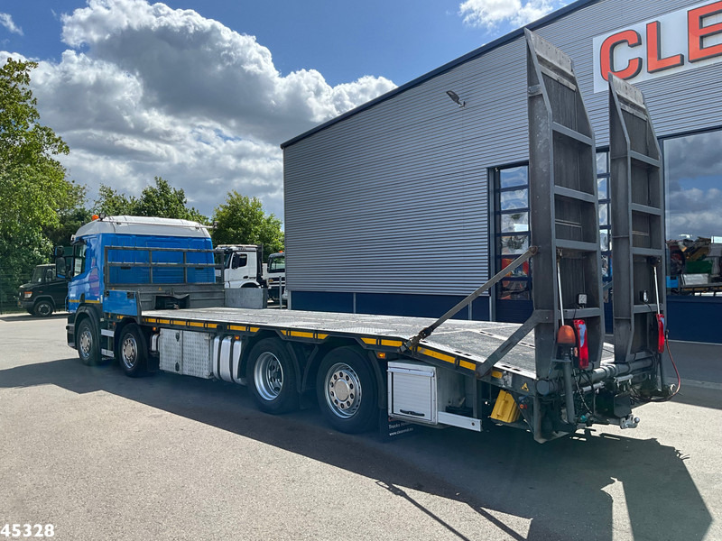 Scania P 410 8x2 Euro 6 Retarder Autotransporter met hydraulische oprijrampen - Autószállító teherautó: 5 kép. Scania P 410 8x2 Euro 6 Retarder Autotransporter met hydraulische oprijrampen - Autószállító teherautó: 5 kép.