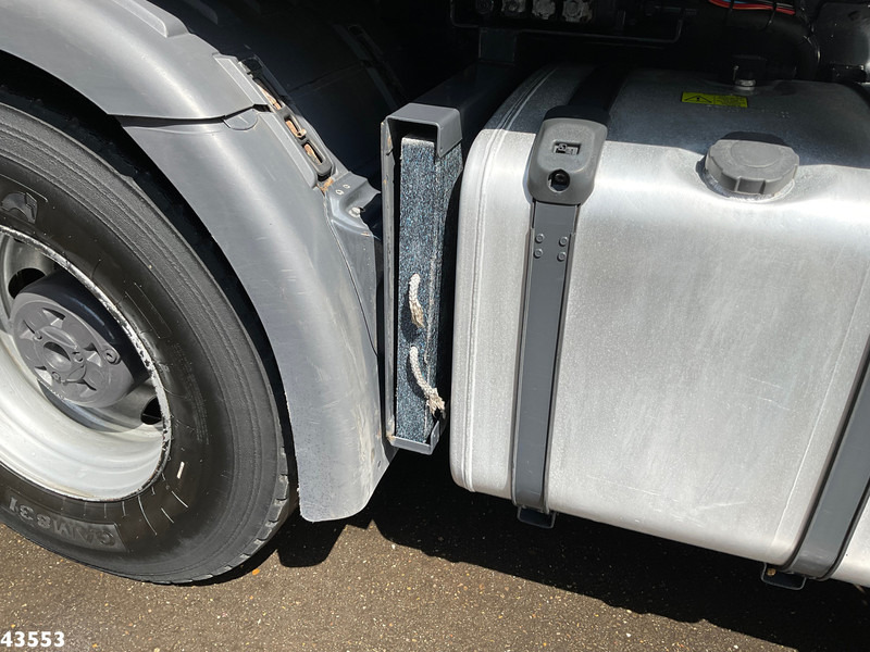 Billenőplatós teherautó, Darus autó Scania P 410 8x4 Euro 6 HMF 18 Tonmeter laadkraan: 19 kép.
