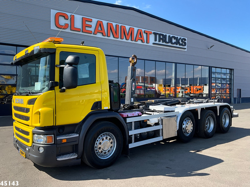 Scania P 450 Euro 6 Hyvalift 26 Ton haakarmsysteem - Horgos rakodó teherautó: 2 kép. Scania P 450 Euro 6 Hyvalift 26 Ton haakarmsysteem - Horgos rakodó teherautó: 2 kép.