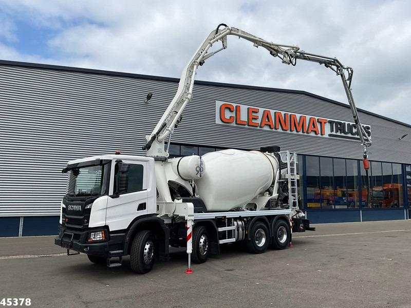 Scania P 450 XT 8x4 Euro 6 Retarder CIFA 7m³ Mixer + Pumi Pump 25 m³ NEW & UNUSED! - Betonpumpa: 1 kép. Scania P 450 XT 8x4 Euro 6 Retarder CIFA 7m³ Mixer + Pumi Pump 25 m³ NEW & UNUSED! - Betonpumpa: 1 kép.