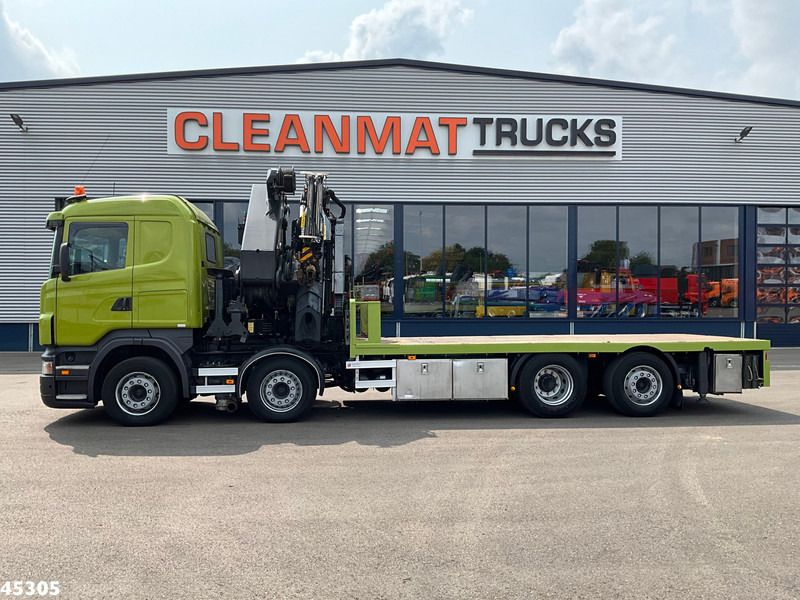 Scania R 420 8x2 manual Palfinger 85 Tonmeter laadkraan + Fly-Jib - Darus autó: 3 kép. Scania R 420 8x2 manual Palfinger 85 Tonmeter laadkraan + Fly-Jib - Darus autó: 3 kép.