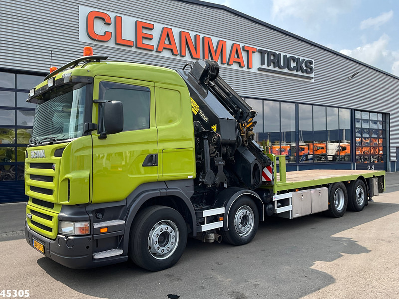 Scania R 420 8x2 manual Palfinger 85 Tonmeter laadkraan + Fly-Jib - Darus autó: 2 kép. Scania R 420 8x2 manual Palfinger 85 Tonmeter laadkraan + Fly-Jib - Darus autó: 2 kép.
