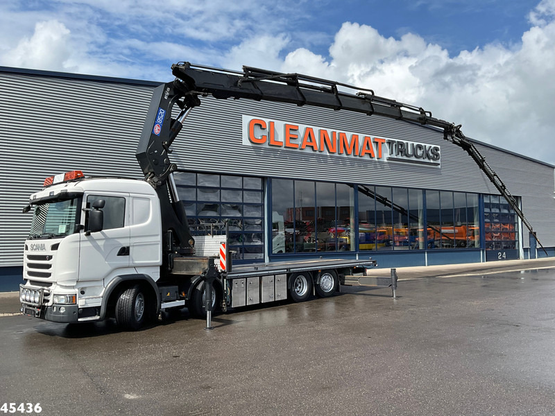 Scania R490 8x2 Euro 6 Retarder HMF 85 Tonmeter laadkraan + Fly-jib - Darus autó: 1 kép. Scania R490 8x2 Euro 6 Retarder HMF 85 Tonmeter laadkraan + Fly-jib - Darus autó: 1 kép.
