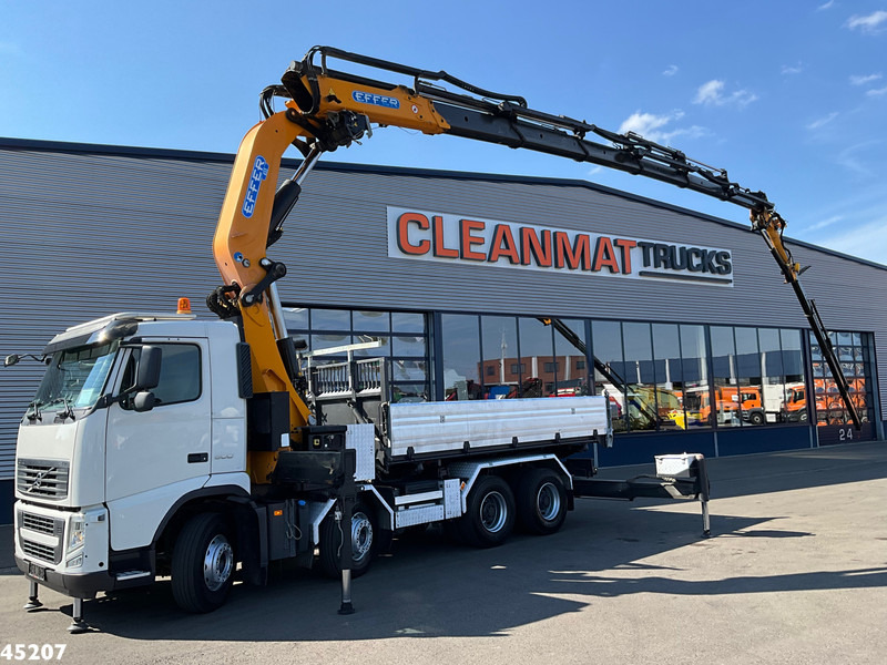 Volvo FH 500 8x4 Effer 65 Tonmeter laadkraan + Fly-Jib - Billenőplatós teherautó, Darus autó: 2 kép. Volvo FH 500 8x4 Effer 65 Tonmeter laadkraan + Fly-Jib - Billenőplatós teherautó, Darus autó: 2 kép.