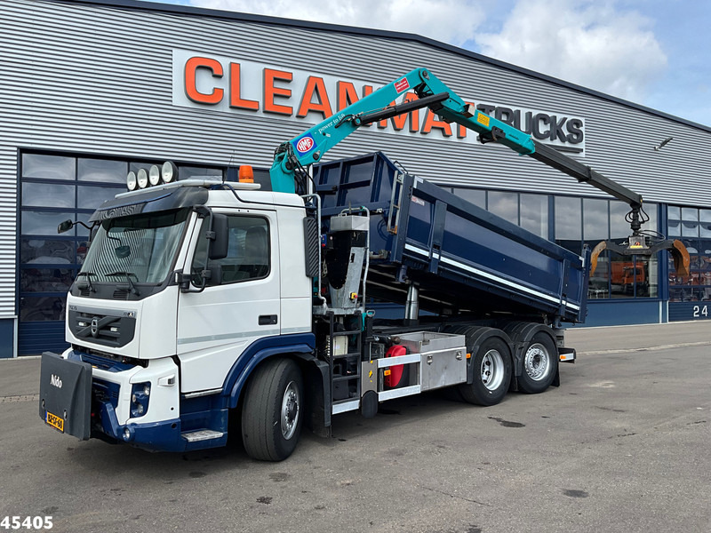 Volvo FM 330 6x2/6x4 Hydrodrive HMF 16 Tonmeter Z-kraan - Billenőplatós teherautó, Darus autó: 1 kép. Volvo FM 330 6x2/6x4 Hydrodrive HMF 16 Tonmeter Z-kraan - Billenőplatós teherautó, Darus autó: 1 kép.