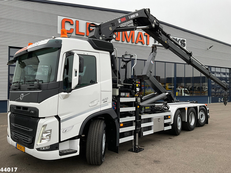 Volvo FM 420 8x2 Hiab 25 Tonmeter laadkraan + Welvaarts weighing system - Horgos rakodó teherautó, Darus autó: 1 kép. Volvo FM 420 8x2 Hiab 25 Tonmeter laadkraan + Welvaarts weighing system - Horgos rakodó teherautó, Darus autó: 1 kép.