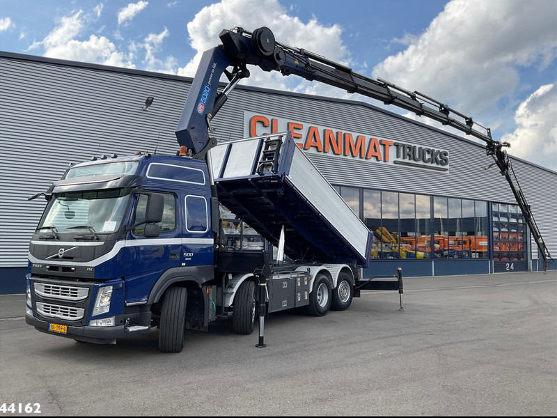 Volvo FM 500 Euro 6 HMF 50 Tonmeter laadkraan + Fly-Jib - Billenőplatós teherautó, Darus autó: 1 kép. Volvo FM 500 Euro 6 HMF 50 Tonmeter laadkraan + Fly-Jib - Billenőplatós teherautó, Darus autó: 1 kép.