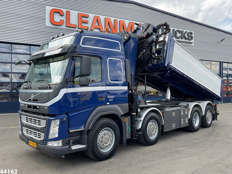 Volvo FM 500 Euro 6 HMF 50 Tonmeter laadkraan + Fly-Jib - Billenőplatós teherautó, Darus autó: 2 kép. Volvo FM 500 Euro 6 HMF 50 Tonmeter laadkraan + Fly-Jib - Billenőplatós teherautó, Darus autó: 2 kép.