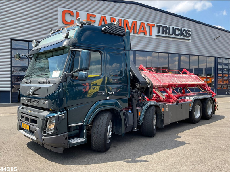 Volvo FMX 540 8x4 Euro 6 Hiab 28 Tonmeter laadkraan - Teherautó - kábelrendszer, Darus autó: 3 kép. Volvo FMX 540 8x4 Euro 6 Hiab 28 Tonmeter laadkraan - Teherautó - kábelrendszer, Darus autó: 3 kép.