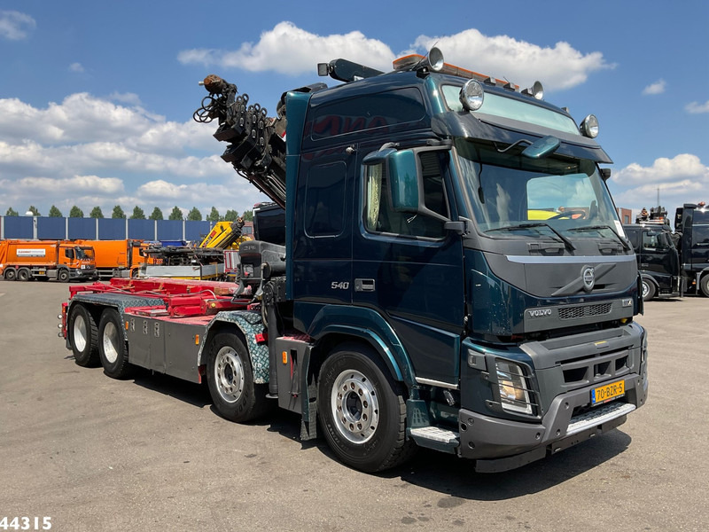 Volvo FMX 540 8x4 Euro 6 Hiab 28 Tonmeter laadkraan - Teherautó - kábelrendszer, Darus autó: 5 kép. Volvo FMX 540 8x4 Euro 6 Hiab 28 Tonmeter laadkraan - Teherautó - kábelrendszer, Darus autó: 5 kép.