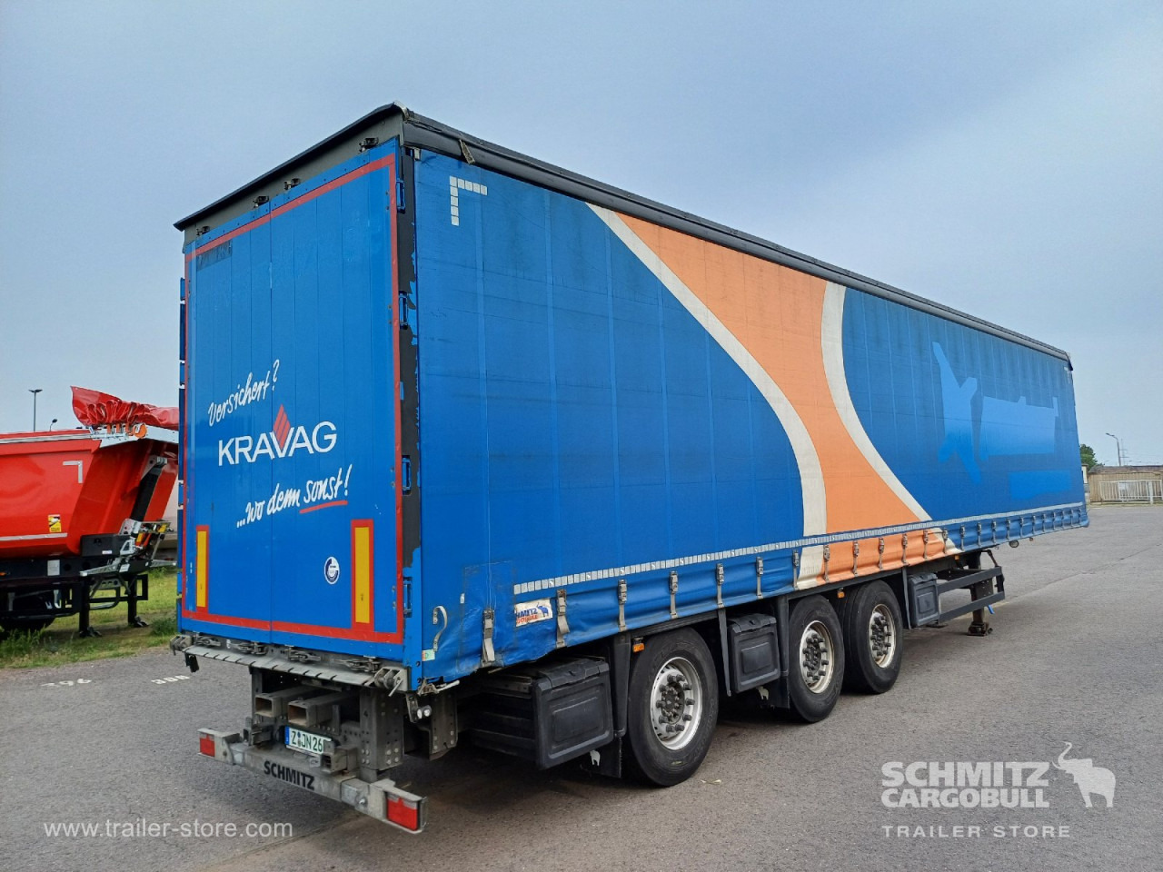 Ponyvás félpótkocsi SCHMITZ Auflieger Curtainsider Standard Forklift holder: 11 kép.