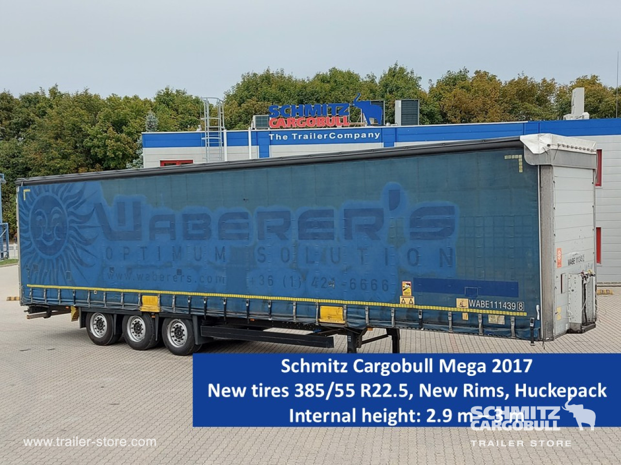 SCHMITZ Curtainsider Mega - Ponyvás félpótkocsi: 1 kép. SCHMITZ Curtainsider Mega - Ponyvás félpótkocsi: 1 kép.