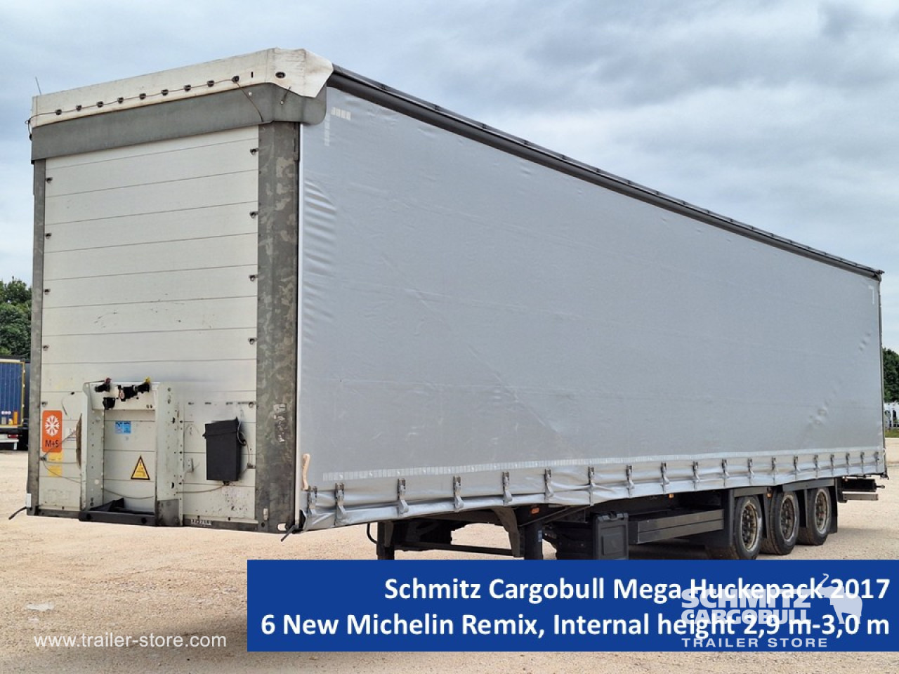 SCHMITZ Curtainsider Mega - Ponyvás félpótkocsi: 1 kép. SCHMITZ Curtainsider Mega - Ponyvás félpótkocsi: 1 kép.