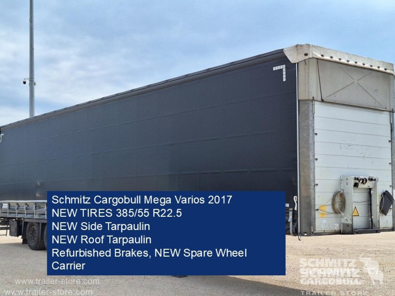 SCHMITZ Curtainsider Mega - Ponyvás félpótkocsi: 1 kép. SCHMITZ Curtainsider Mega - Ponyvás félpótkocsi: 1 kép.