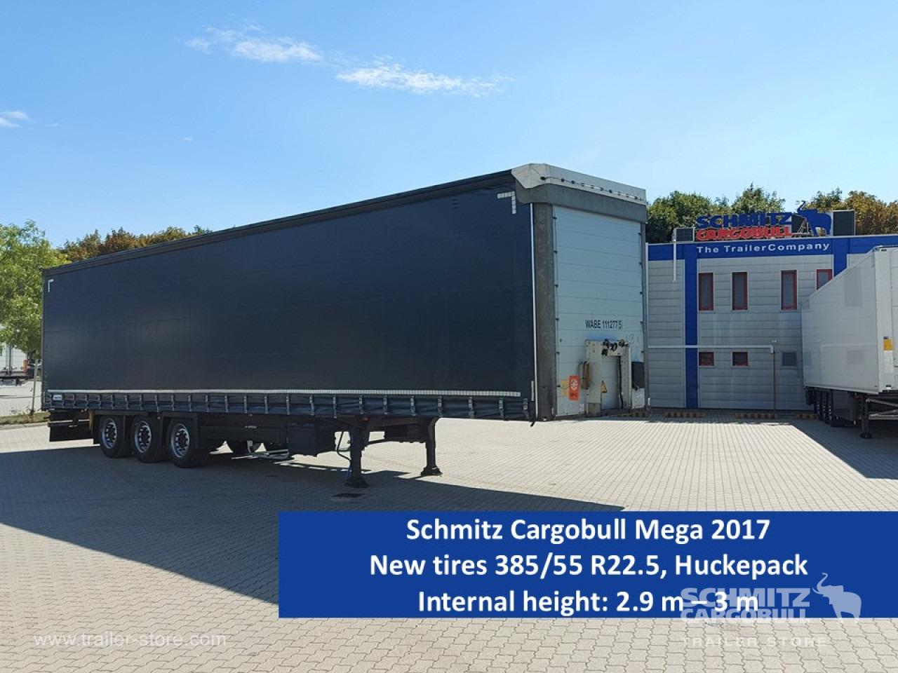 SCHMITZ Curtainsider Mega - Ponyvás félpótkocsi: 1 kép. SCHMITZ Curtainsider Mega - Ponyvás félpótkocsi: 1 kép.