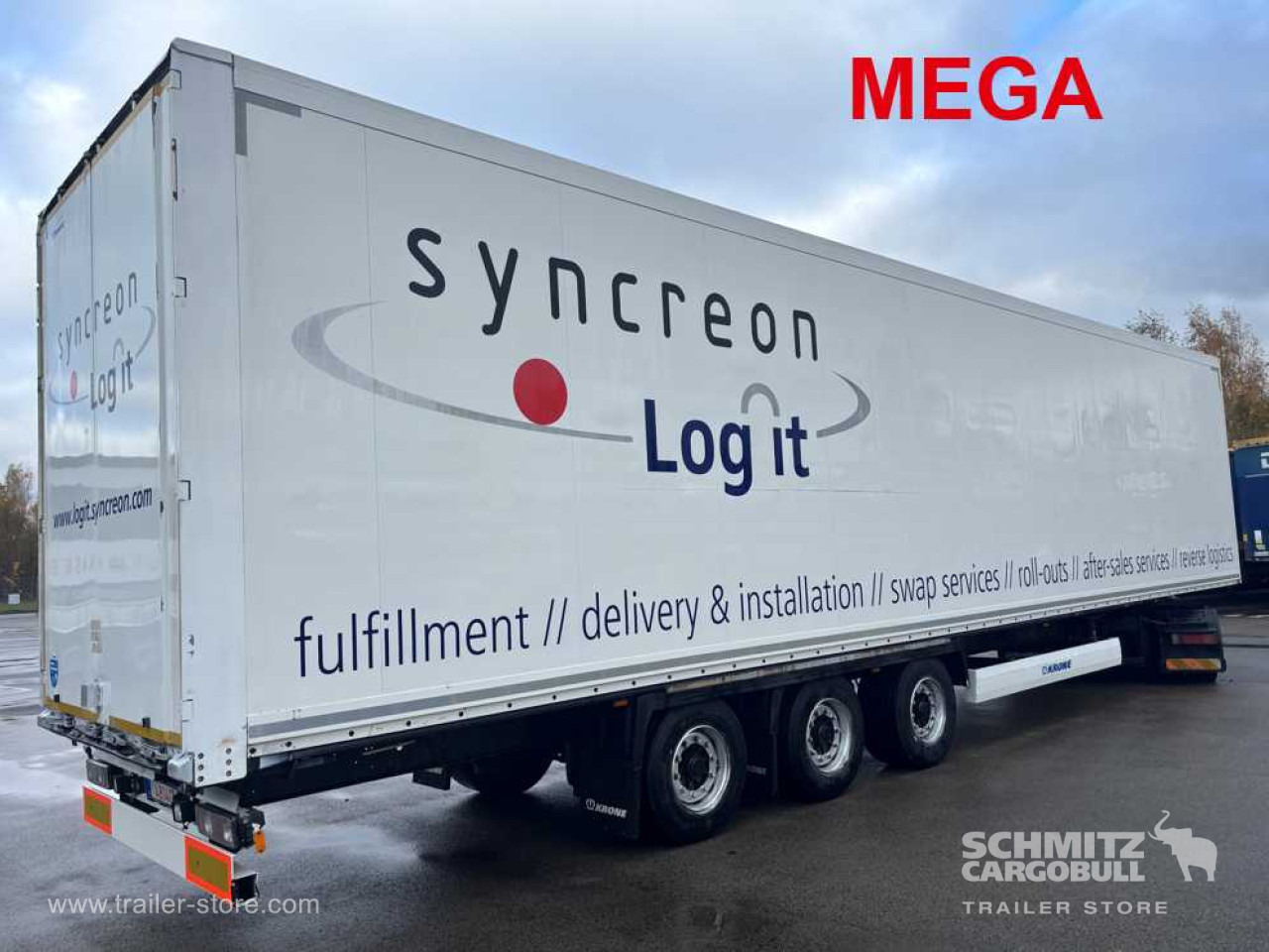 KRONE Dryfreight Standard Double deck - Félpótkocsi dobozos: 1 kép. KRONE Dryfreight Standard Double deck - Félpótkocsi dobozos: 1 kép.