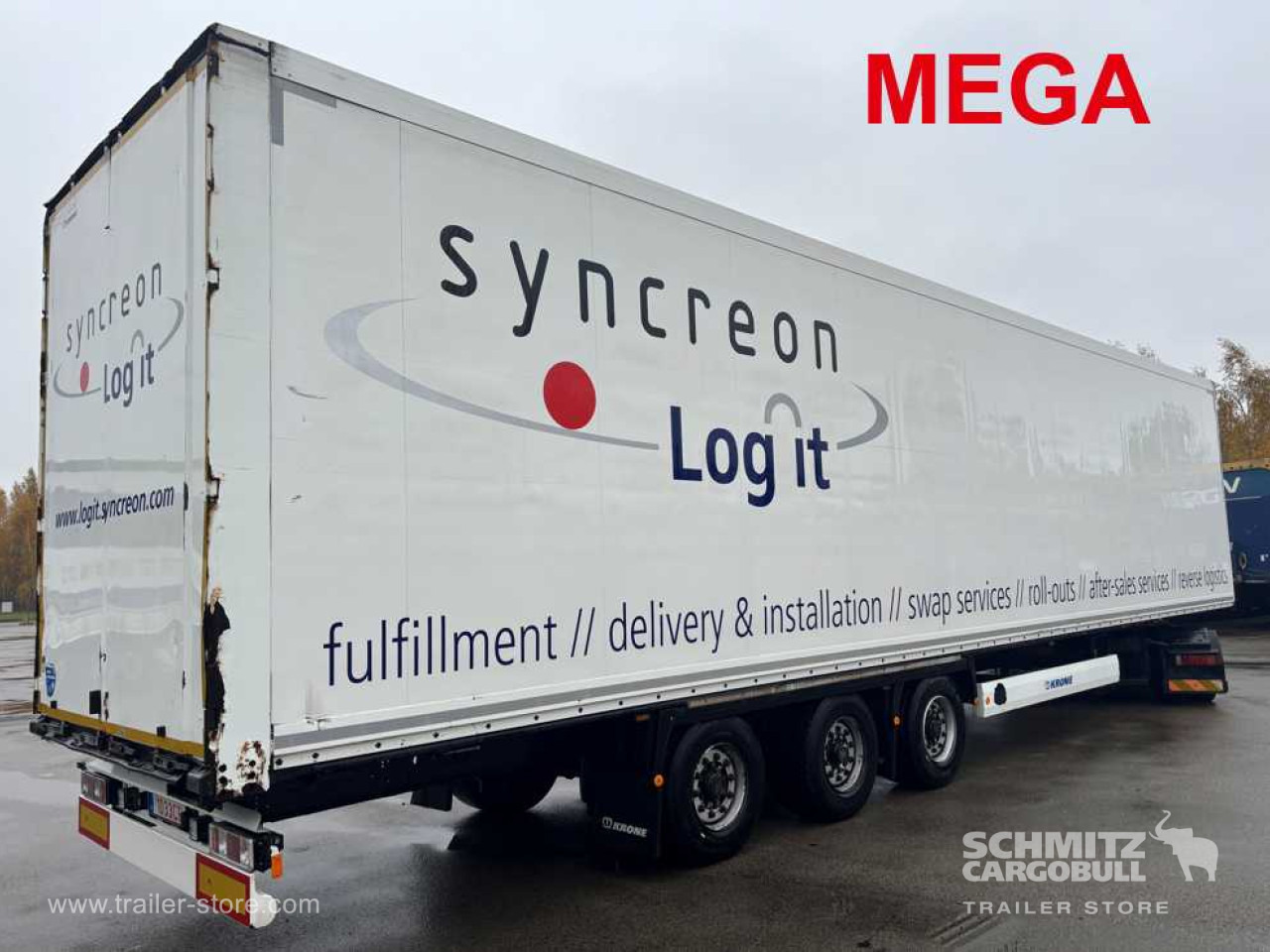 KRONE Dryfreight Standard Double deck - Félpótkocsi dobozos: 1 kép. KRONE Dryfreight Standard Double deck - Félpótkocsi dobozos: 1 kép.