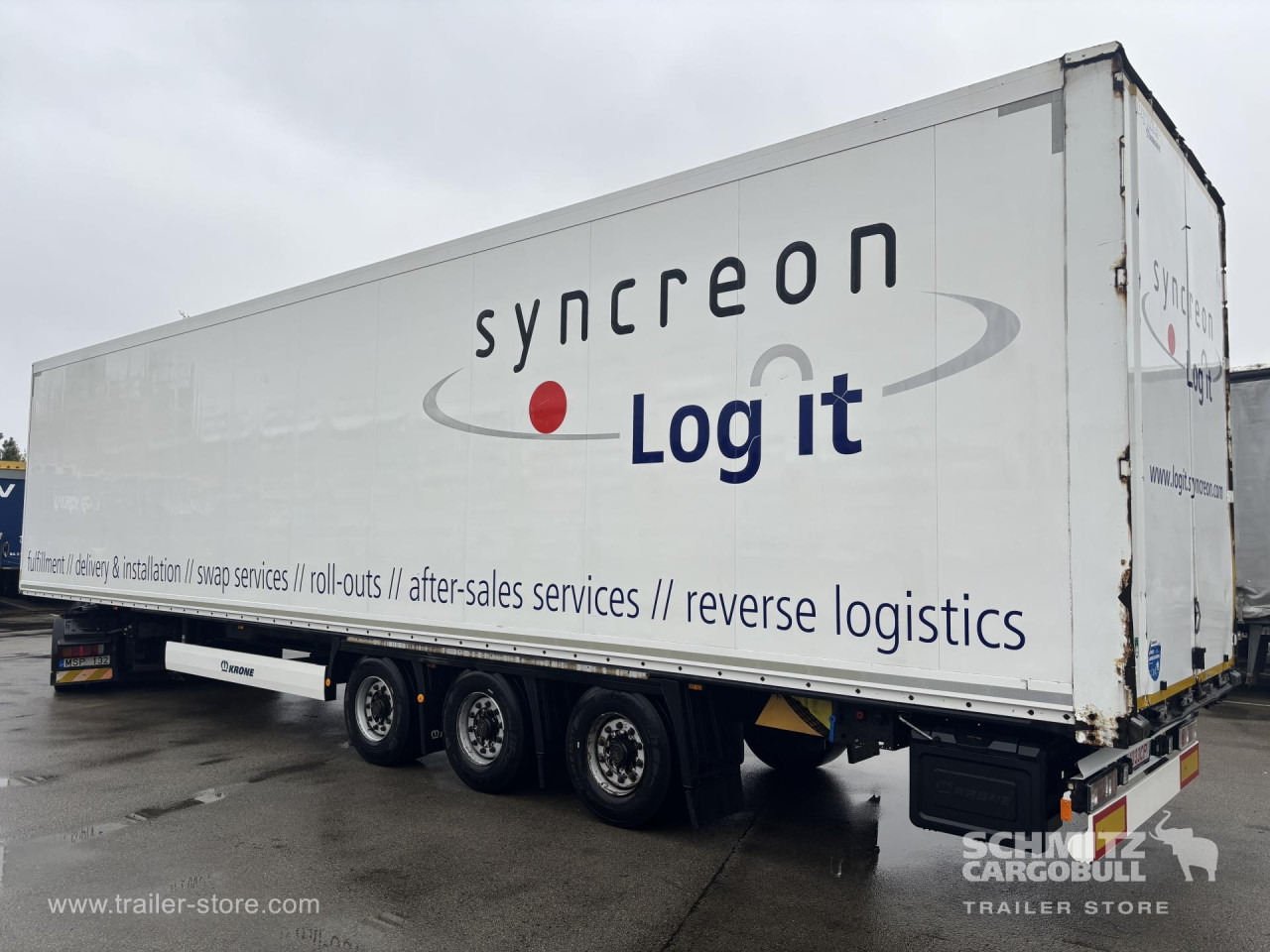 KRONE Dryfreight Standard Double deck - Félpótkocsi dobozos: 4 kép. KRONE Dryfreight Standard Double deck - Félpótkocsi dobozos: 4 kép.