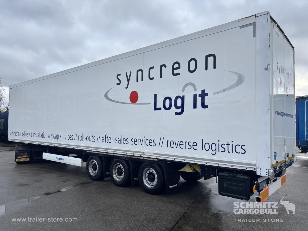 KRONE Dryfreight Standard Double deck - Félpótkocsi dobozos: 4 kép. KRONE Dryfreight Standard Double deck - Félpótkocsi dobozos: 4 kép.