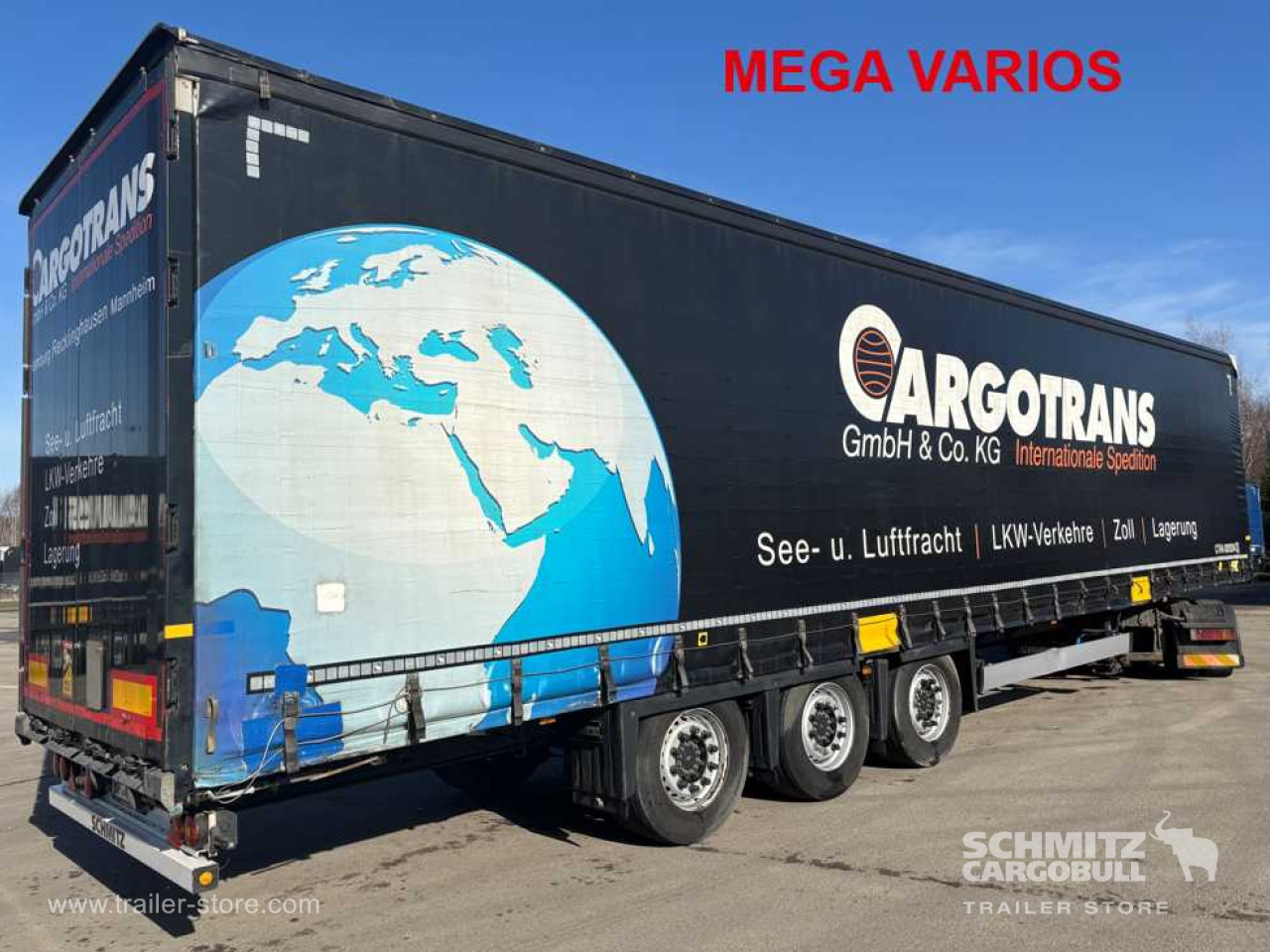 SCHMITZ Curtainsider Mega - Ponyvás félpótkocsi: 1 kép. SCHMITZ Curtainsider Mega - Ponyvás félpótkocsi: 1 kép.