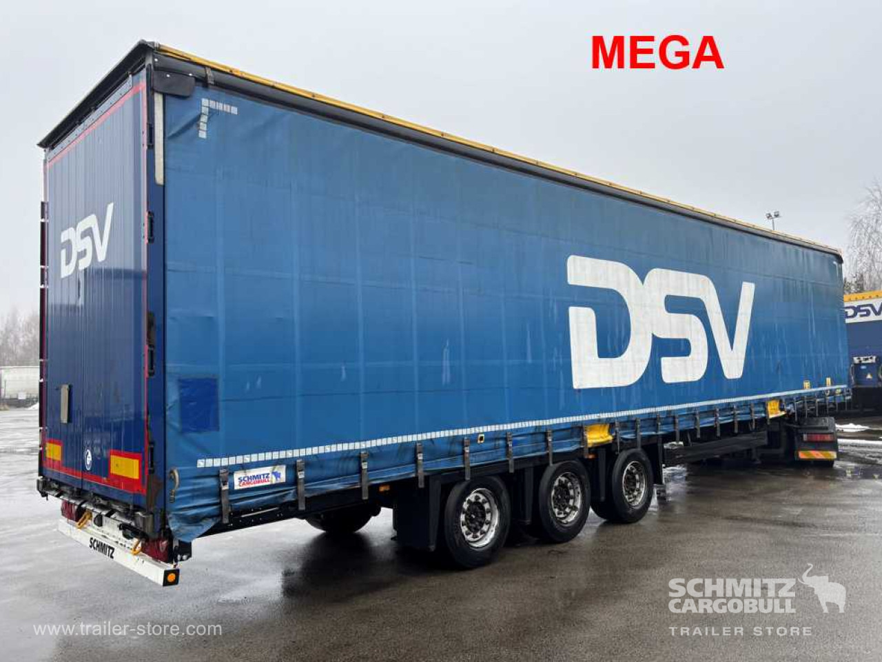 SCHMITZ Curtainsider Mega - Ponyvás félpótkocsi: 1 kép. SCHMITZ Curtainsider Mega - Ponyvás félpótkocsi: 1 kép.