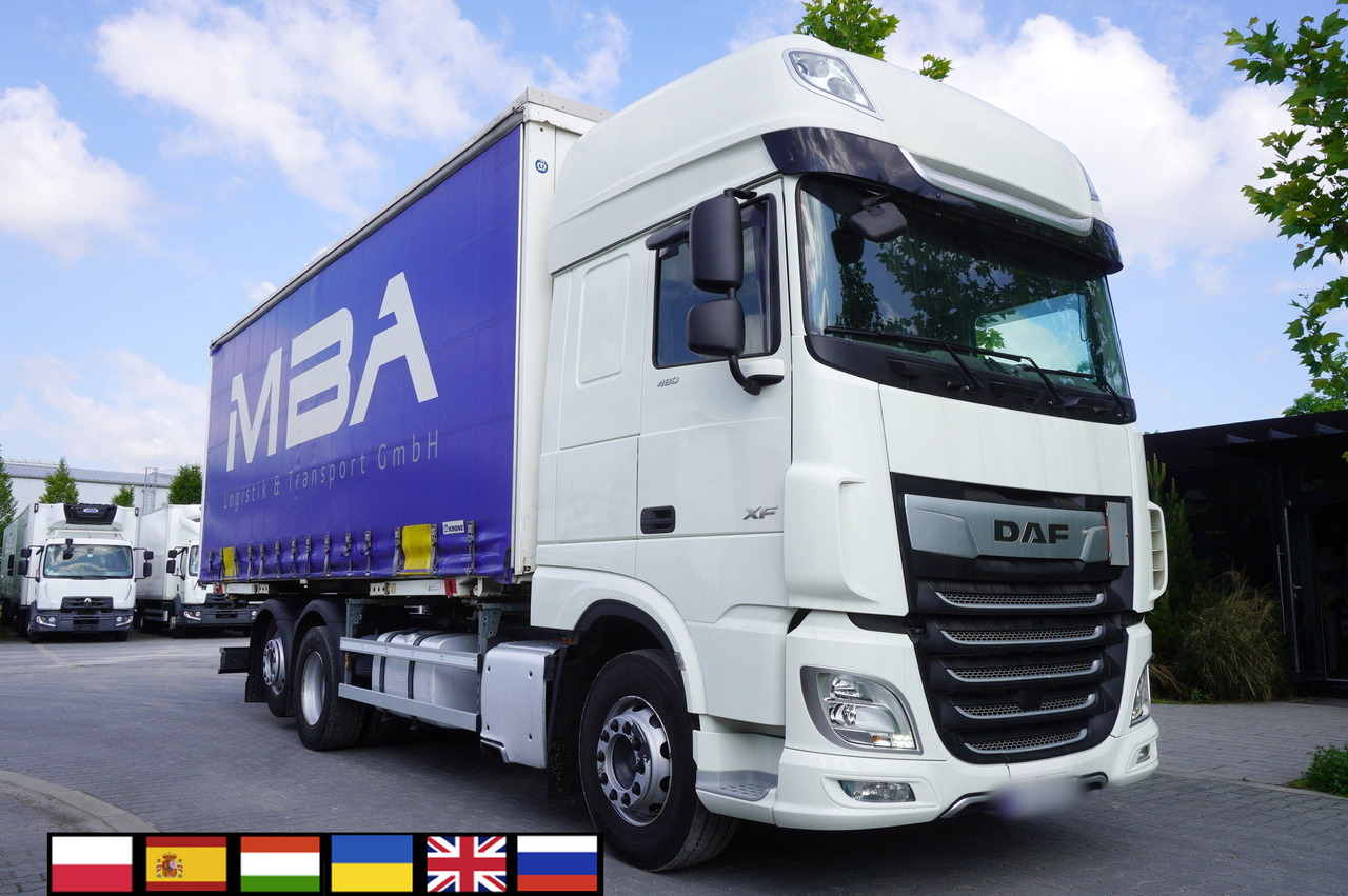 DAF DAF XF 480 SSC / Curtainsider 19 EPAL / 2021 - Ponyvás teherautó: 1 kép. DAF DAF XF 480 SSC / Curtainsider 19 EPAL / 2021 - Ponyvás teherautó: 1 kép.