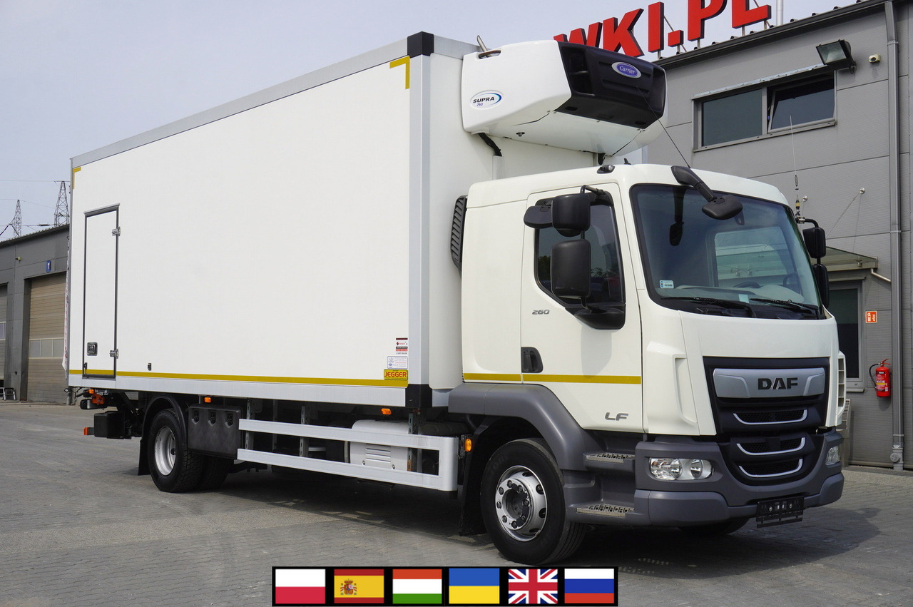 DAF LF 16.260 / Jegger Refrigerator / Carrier Supra 750 / DHOLLANDIA 1500 kg / Sleeper cab - Hűtős teherautó: 1 kép. DAF LF 16.260 / Jegger Refrigerator / Carrier Supra 750 / DHOLLANDIA 1500 kg / Sleeper cab - Hűtős teherautó: 1 kép.