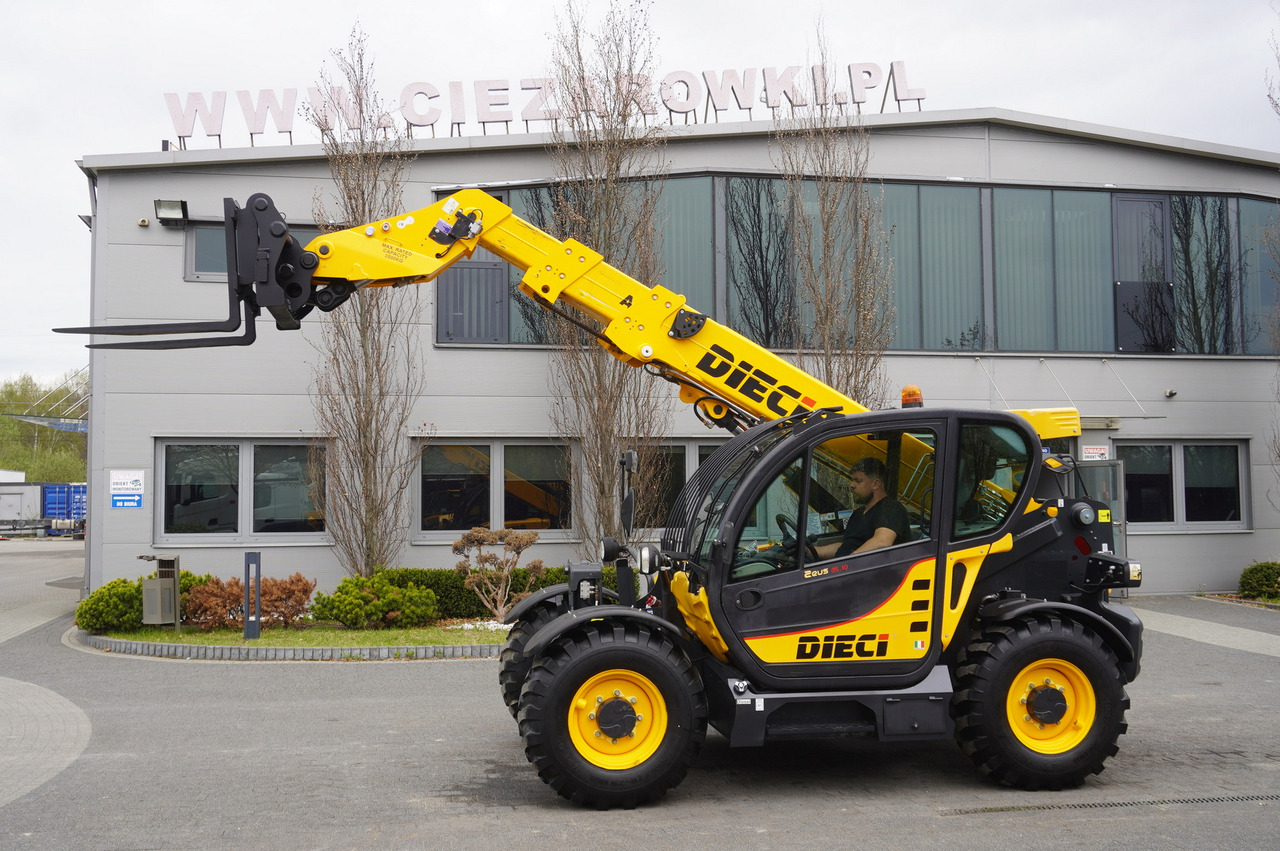 DIECI Zeus 35.10 brand-new telescopic loader / 6 MTH !!! / 10 m reach / 3.5 t - Gumikerekes homlokrakodó: 1 kép. DIECI Zeus 35.10 brand-new telescopic loader / 6 MTH !!! / 10 m reach / 3.5 t - Gumikerekes homlokrakodó: 1 kép.