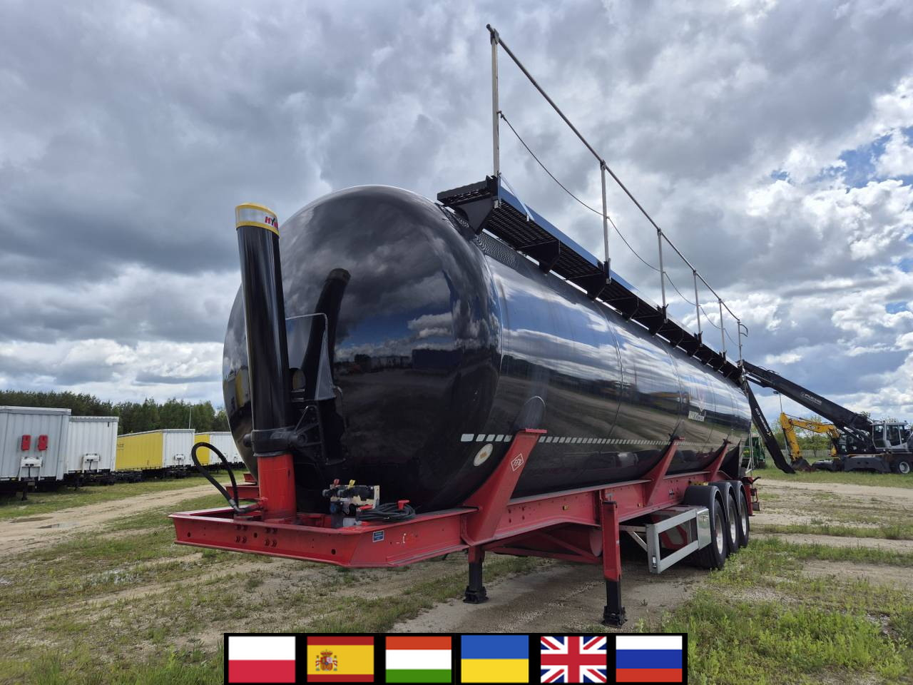 FELDBINDER KIP 66.3 Silo tank / 66 m3 / 2022 / 10 units - Silós félpótkocsi: 1 kép. FELDBINDER KIP 66.3 Silo tank / 66 m3 / 2022 / 10 units - Silós félpótkocsi: 1 kép.
