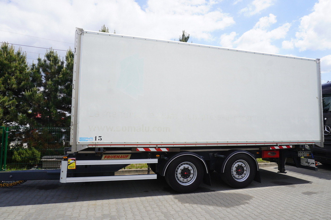 Fruehauf passthrough box trailer 18 EPAL / 2021 / SAF axles - Pótkocsi dobozos: 2 kép. Fruehauf passthrough box trailer 18 EPAL / 2021 / SAF axles - Pótkocsi dobozos: 2 kép.
