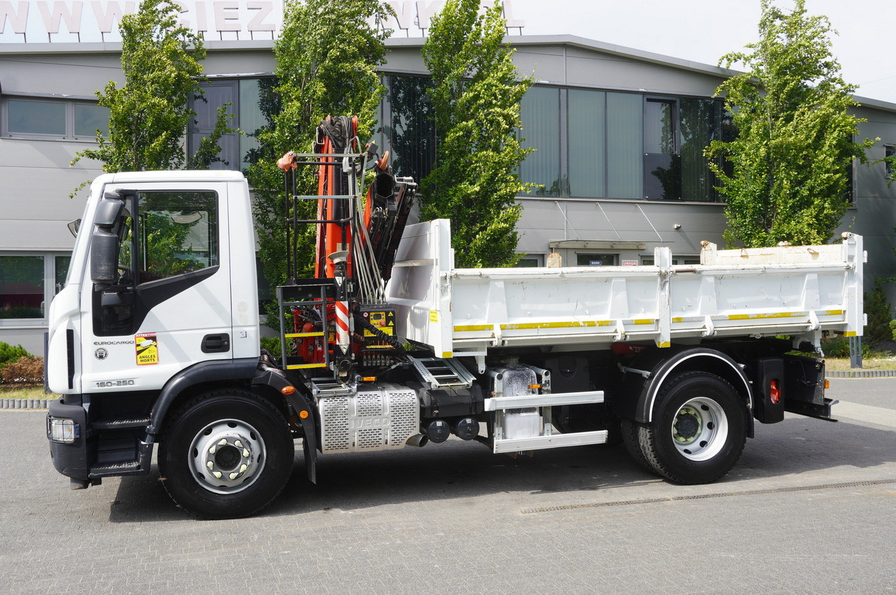 IVECO Eurocargo 160-250 / Fassi F95 crane / 120 tho. km / 3-sided tipper - Billenőplatós teherautó, Darus autó: 5 kép. IVECO Eurocargo 160-250 / Fassi F95 crane / 120 tho. km / 3-sided tipper - Billenőplatós teherautó, Darus autó: 5 kép.