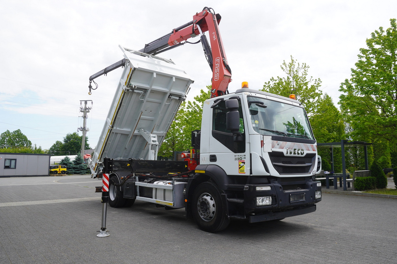 IVECO STRALIS 330 E6 / FASSI 195A 8.5 T / 3-side tipper lízing IVECO STRALIS 330 E6 / FASSI 195A 8.5 T / 3-side tipper: 16 kép.