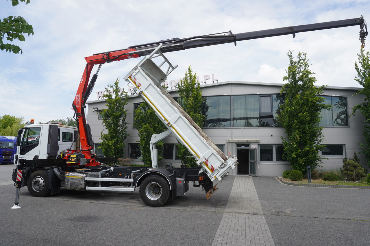 IVECO STRALIS 330 E6 / FASSI 195A 8.5 T / 3-side tipper - Billenőplatós teherautó, Darus autó: 4 kép. IVECO STRALIS 330 E6 / FASSI 195A 8.5 T / 3-side tipper - Billenőplatós teherautó, Darus autó: 4 kép.