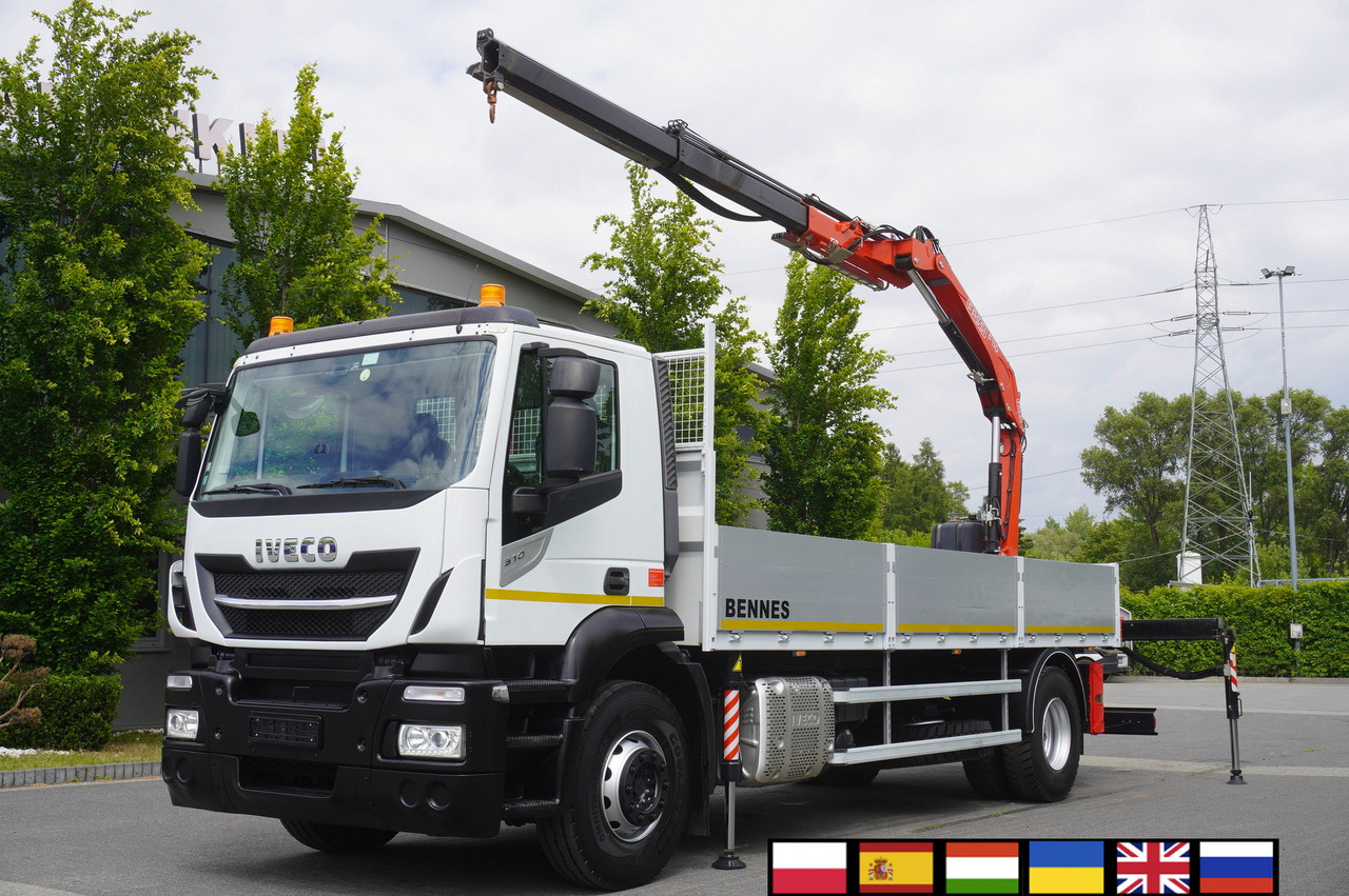 Iveco Stralis 310 / 34 tho km !!! / FASSI 4 Tons 400 MTH! / Flatbed - Darus autó, Darus autó: 1 kép. Iveco Stralis 310 / 34 tho km !!! / FASSI 4 Tons 400 MTH! / Flatbed - Darus autó, Darus autó: 1 kép.