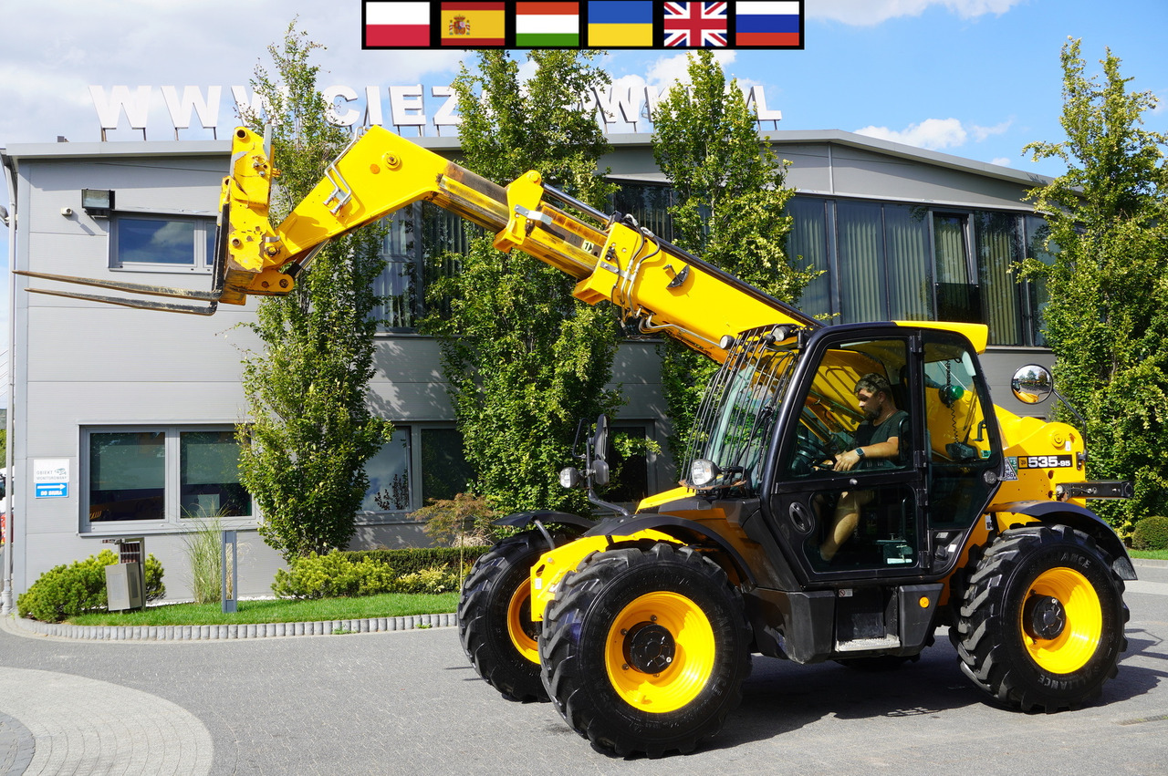 JCB 535-95 / 3.5 T / range 9.5 m / 700 MTH! - Teleszkópos rakodó: 1 kép. JCB 535-95 / 3.5 T / range 9.5 m / 700 MTH! - Teleszkópos rakodó: 1 kép.