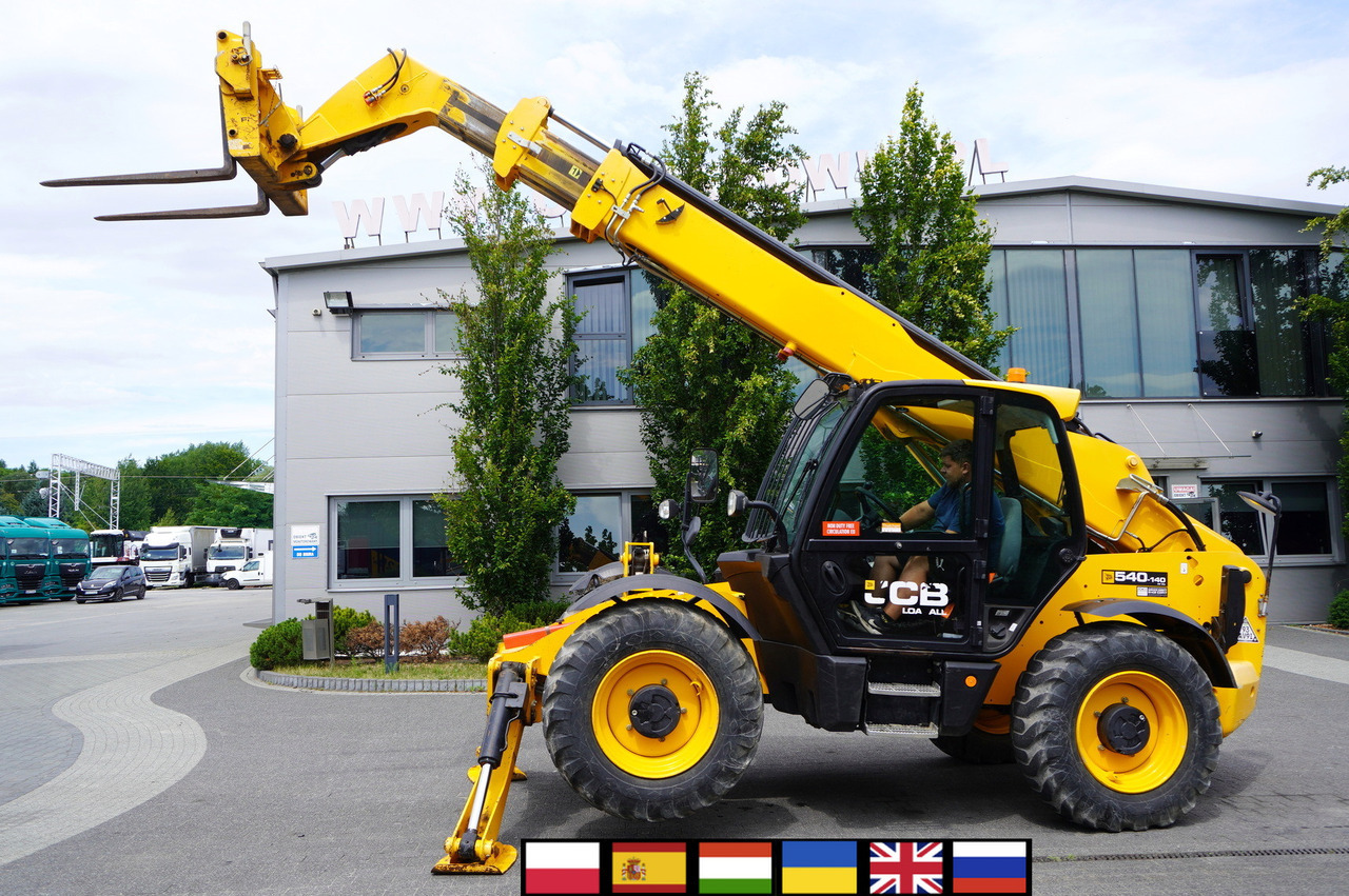 JCB 540-140 telescopic loader / 14 m range / 1800 MTH - Teleszkópos homlokrakodó: 1 kép. JCB 540-140 telescopic loader / 14 m range / 1800 MTH - Teleszkópos homlokrakodó: 1 kép.