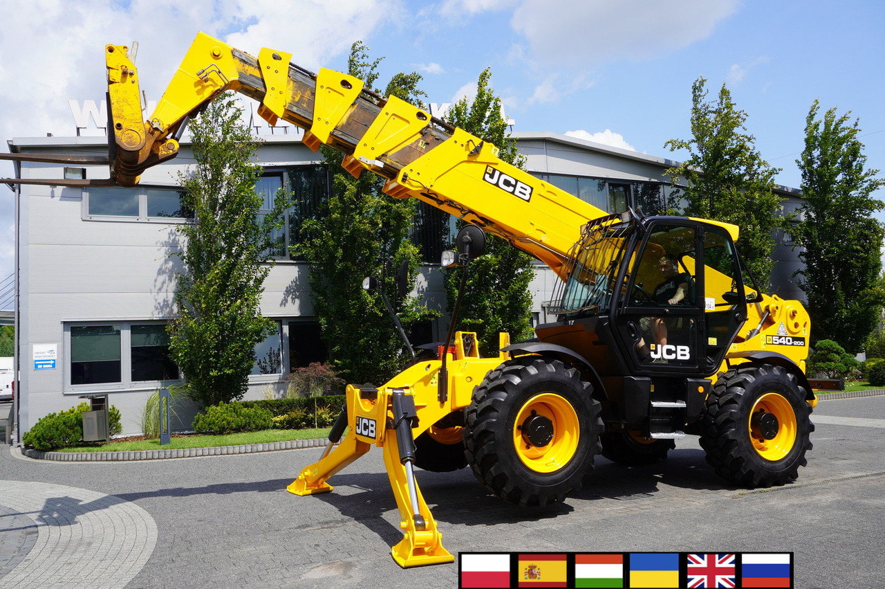JCB 540-200 Telescopic Loader / 20 m reach / joystick - Teleszkópos homlokrakodó: 1 kép. JCB 540-200 Telescopic Loader / 20 m reach / joystick - Teleszkópos homlokrakodó: 1 kép.