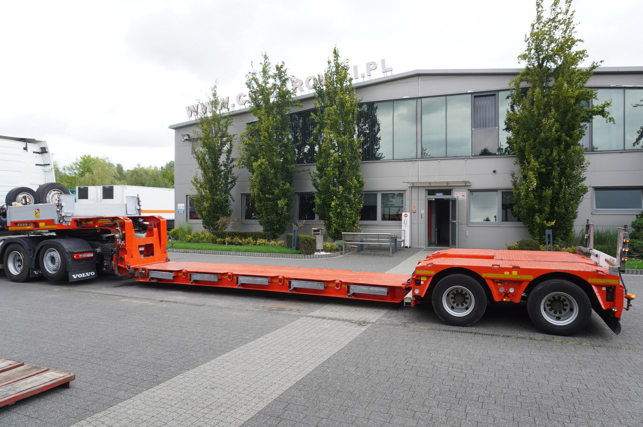 KÄSSBOHRER LB2 TIEF-BETT low loader semi-trailer / 16.5 m / Extendable semi-trailer / steered axles / 2 units - Félpótkocsi mélybölcsős: 4 kép. KÄSSBOHRER LB2 TIEF-BETT low loader semi-trailer / 16.5 m / Extendable semi-trailer / steered axles / 2 units - Félpótkocsi mélybölcsős: 4 kép.