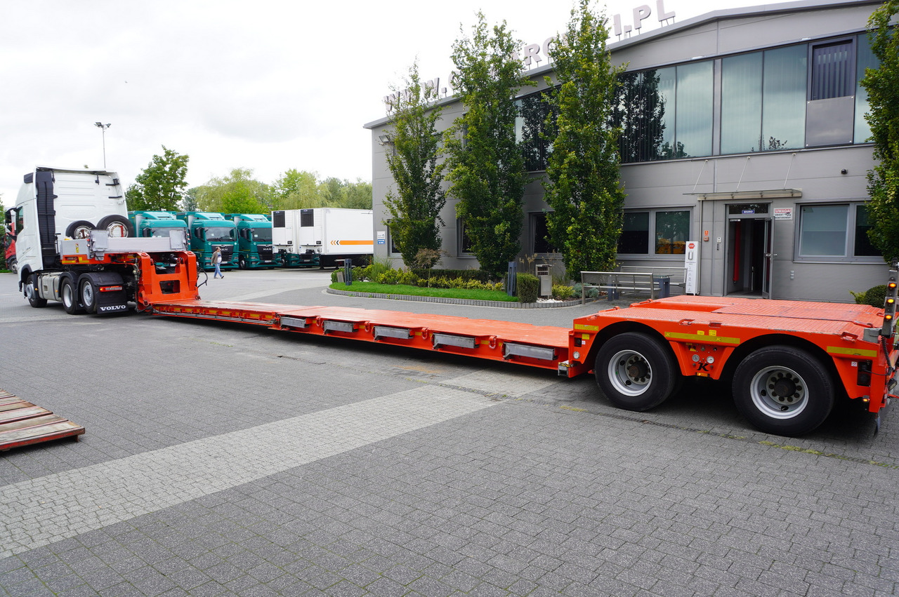 KÄSSBOHRER LB2 TIEF-BETT low loader semi-trailer / 16.5 m / Extendable semi-trailer / steered axles / 2 units - Félpótkocsi mélybölcsős: 5 kép. KÄSSBOHRER LB2 TIEF-BETT low loader semi-trailer / 16.5 m / Extendable semi-trailer / steered axles / 2 units - Félpótkocsi mélybölcsős: 5 kép.