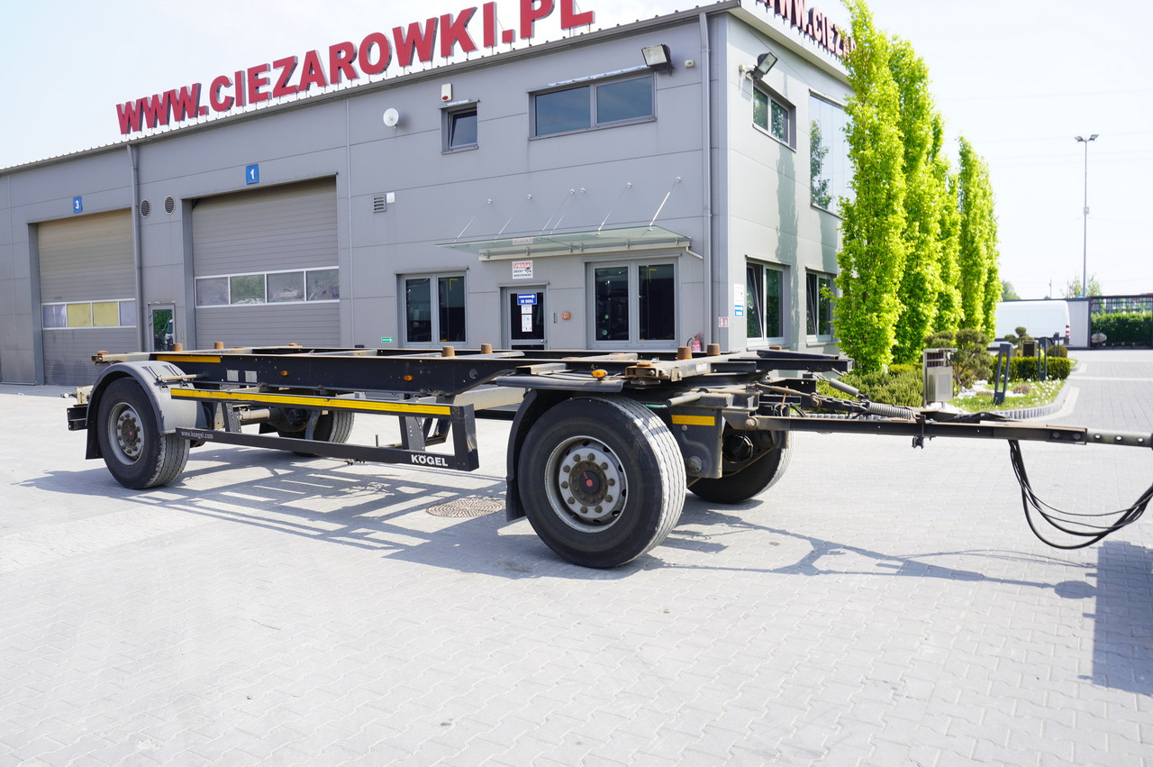 KOGEL AWE 18, two-axle, BDF, 7.5m chassis , air suspension, SAF axles - Pótkocsi alváz: 1 kép. KOGEL AWE 18, two-axle, BDF, 7.5m chassis , air suspension, SAF axles - Pótkocsi alváz: 1 kép.