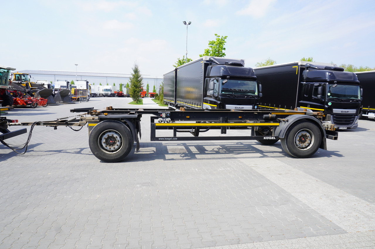 KOGEL AWE 18, two-axle, BDF, 7.5m chassis , air suspension, SAF axles - Pótkocsi alváz: 3 kép. KOGEL AWE 18, two-axle, BDF, 7.5m chassis , air suspension, SAF axles - Pótkocsi alváz: 3 kép.