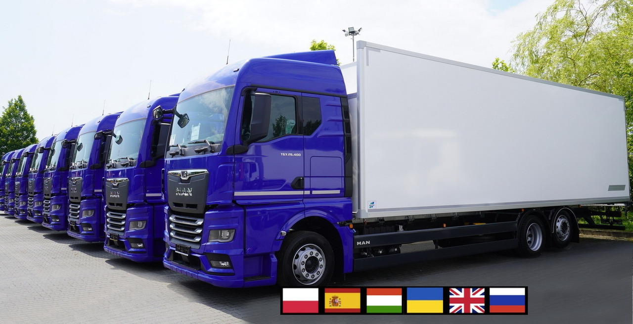 MAN New MAN TGX 26.400 / NEW IGLOOCAR refrigerator 20 pallets / 6×2 / 2024 / 2 units - Hőszigetelt teherautó: 1 kép. MAN New MAN TGX 26.400 / NEW IGLOOCAR refrigerator 20 pallets / 6×2 / 2024 / 2 units - Hőszigetelt teherautó: 1 kép.
